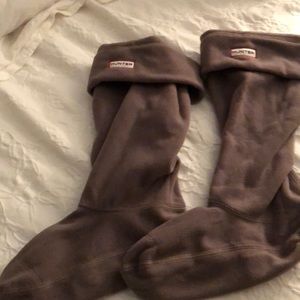 Tall fleece hunter socks